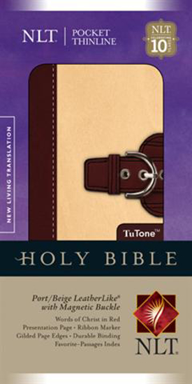 Picture of NLT Pocket Thinline Holy Bible With Magnetic Buckle