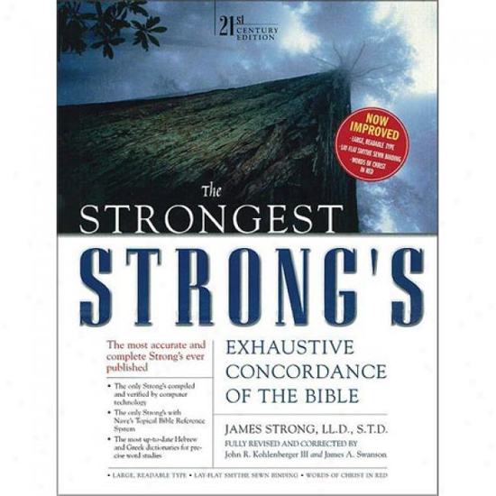 Picture of Strongest Strong's Exhaustive Concordance by James Strong