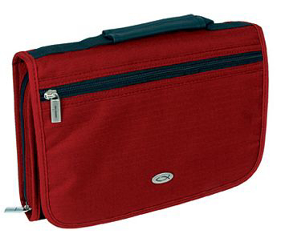 Picture of Case Classic Large: Three-Fold Polyester - Maroon: Clasp