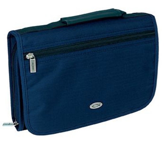 Picture of Case Classic Large: Three-Fold Polyester - Navy: Clasp