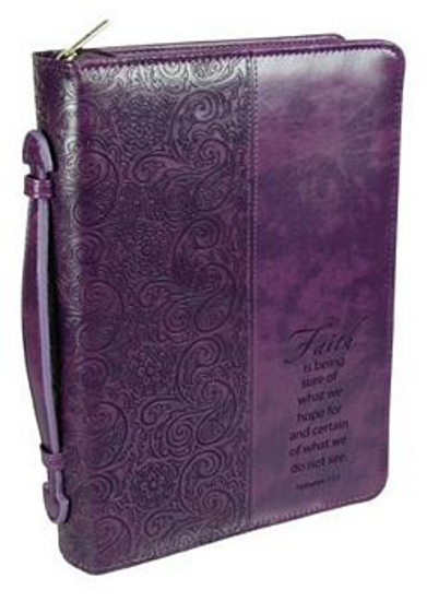 Picture of Case Fashion Large: Trendy LuxLeather - Purple: Faith