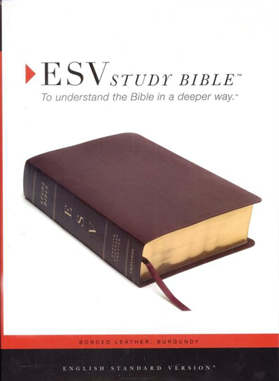 Picture of ESV Study Bible Bonded leather, Burgundy