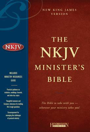 Picture of NKJV Minister's Bible Burgundy Genuine Leather