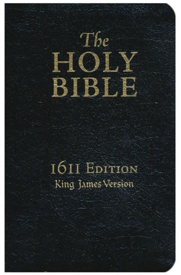 Picture of KJV 1611 Bible 400th Anniversary Edition Genuine Leather, Black by Hendrickson
