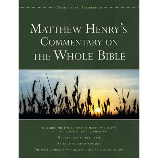 Picture of Matthew Henry's Commentary on the Whole Bible by Mattew Henry