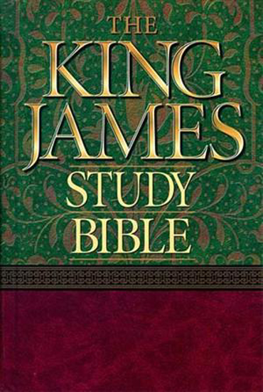 Picture of KJV Bible Study Leather Black by Thomas Nelson Publishers