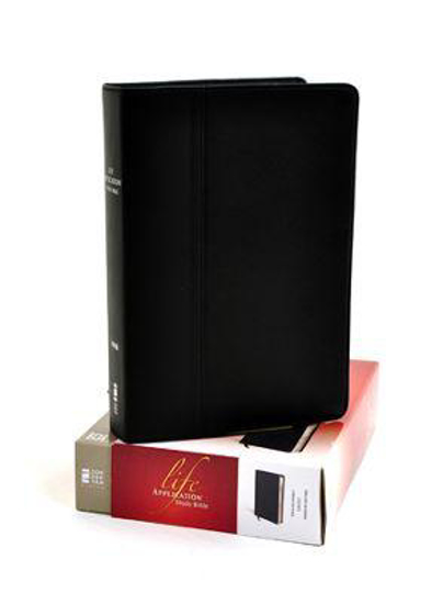 Picture of NIV Bible 2011 Study Life Application Premium Leather Ebony by Zondervan Publishing House