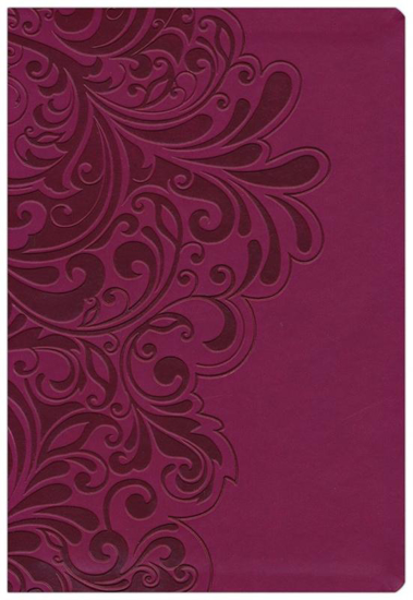 Picture of NKJV Bible Study Signature Leathersoft Cranberry by Thomas Nelson Publishers