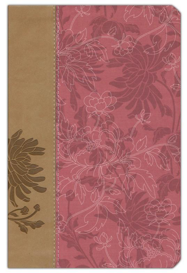 Picture of NKJV Bible Study Woman's Fabric and Leathersoft Pink Cafe Au Lait Signature Series by Thomas Nelson Publishers