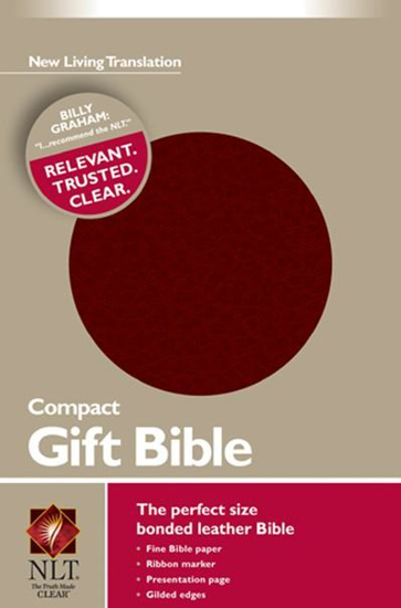 Picture of NLT Bible Gift Compact Bonded Leather Burgundy by Tyndale House Publishers