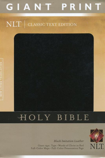 Picture of NLT Bible Giant Print Imitation Leather Black by Tyndale House Publishers