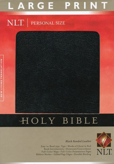 Picture of NLT Bible Personal Large Print Bonded Leather Black by Tyndale House Publishers