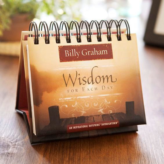 Picture of Billy Graham - Wisdom for Each Day - 365 Day Perpetual Calendar by Billy Graham