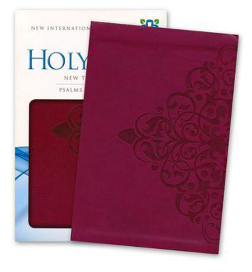 Picture of NIV New Testament with Psalms and Proverbs, Italian Duo-Tone, Cranberry by Zondervan