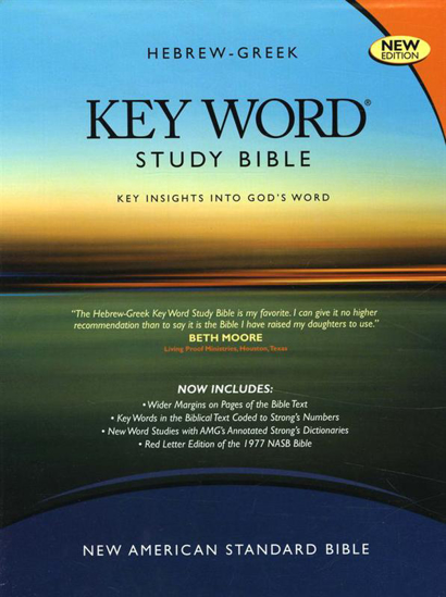 Picture of NASB Hebrew Greek Key Word Black Genuine Study