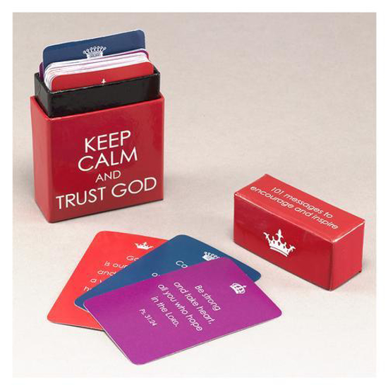 Picture of Box of Blessings - Keep Calm and Trust God by Christian Art