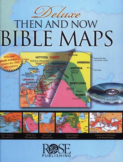 Picture of Deluxe Then and Now® Bible Maps With Clear Plastic Overlays by Rose Publishing