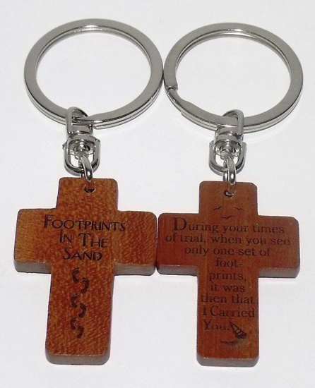 Picture of Mahogany Key Ring-Footprints by GI