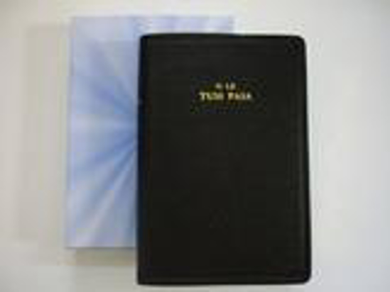 Picture of Samoan Bible - O Le Tusi Paia - Samoan Revised Reference Bible - Black, Genuine Leather