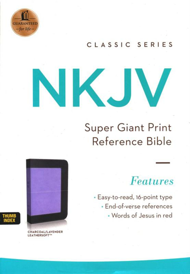 Picture of NKJV Bible Reference Super Giant Print Leathersoft by Thomas Nelson