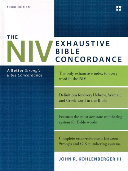 Picture of NIV Exhaustive Bible Concordance, Third Edition : A Better Strong's Bible Concordance by Zondervan