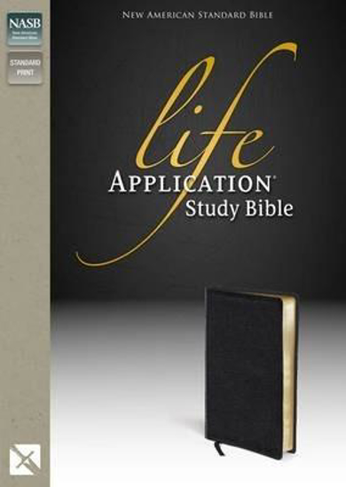 Picture of NASB Bible Study Life Application Bonded Leather Black