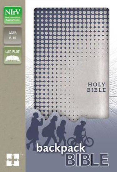 Picture of NIRV Bible Backpact Imit Leather Blue Silver
