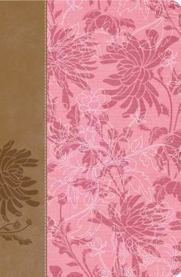 Picture of NIV Bible Study Woman's Flexible Cloth-Leathersoft Pink Cafe Au Lait