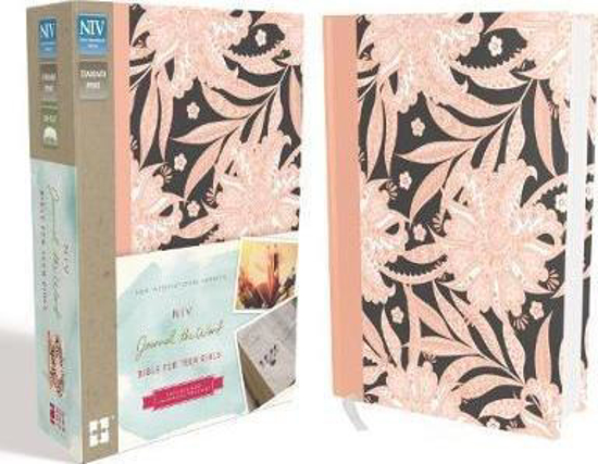 Picture of NIV Journal The Word Bible Teen Girl Hardcover Pink Floral Red Letter Edition