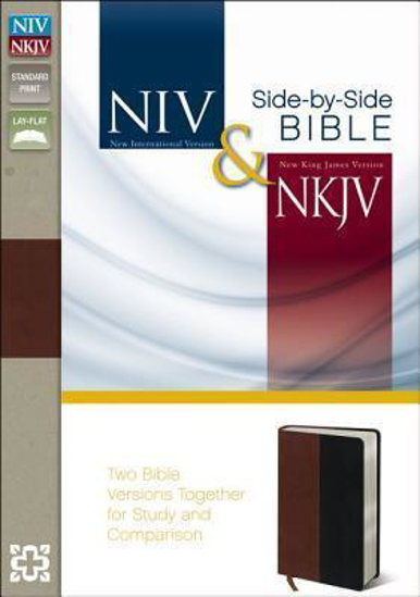 Picture of NIV/NKJV Bible 2011 Parallel Duotone Russett Black