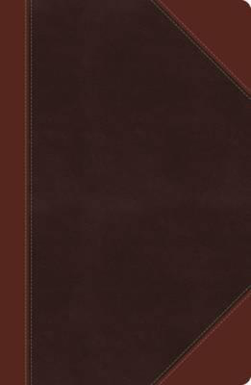 Picture of NKJV Bible Reference Centre Column Giant Print Leathersoft Rich Espresso Rich Auburn