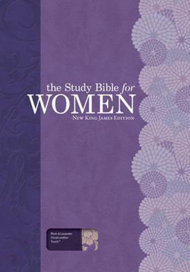 Picture of NKJV Bible Study Women Plum Lilac Leathertouch