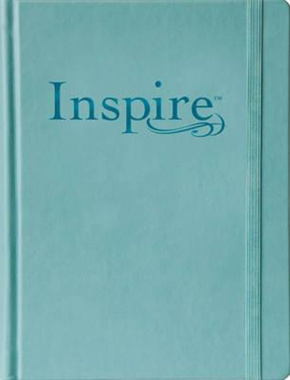 Picture of NLT Bible Inspire Large Print Hardcover Leatherlike Tranquil Blue