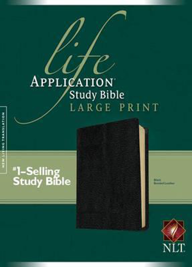 Picture of NLT Bible Study Life Application Large Print Bonded Leather Black