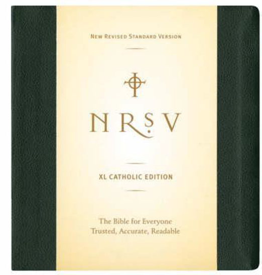 Picture of NRSV Bible Catholic Large Print Imitation Leather Green