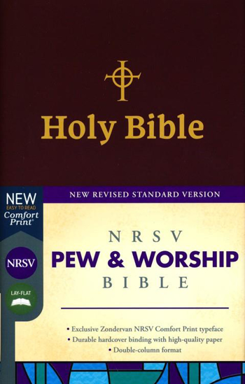 Picture of NRSV Bible Pew Hardcover Red by Zondervan