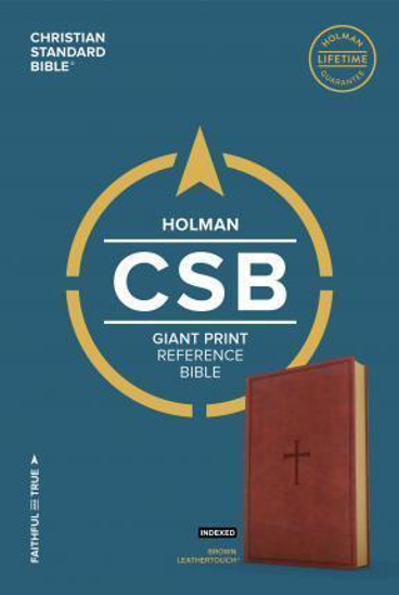 Picture of CSB Bible Reference Giant Print Leathertouch Brown Indexed