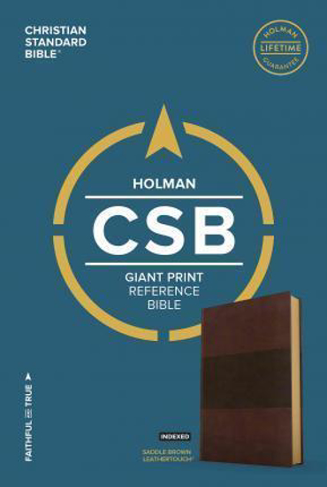Picture of CSB Bible Reference Giant Print Leathertouch Saddle Brown