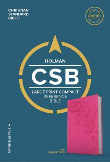 Picture of CSB Bible Reference Large Print Compact Leathertouch Pink