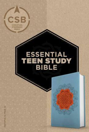 Picture of CSB Bible Study Essential Teen Personal Leathertouch Coral Flower