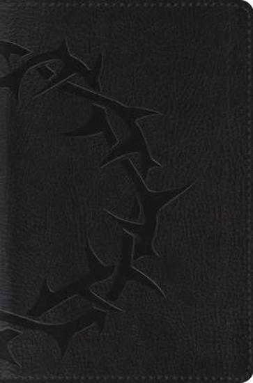 Picture of ESV Bible Compact Trutone Charcoal Crown Design