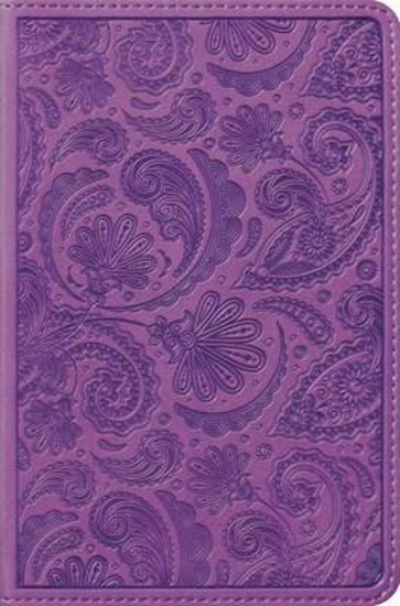 Picture of ESV Bible Compact Trutone Purple Paisley Design