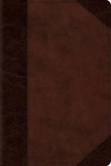 Picture of ESV Bible Reader's Trutone Brown Walnut Portfolio Design