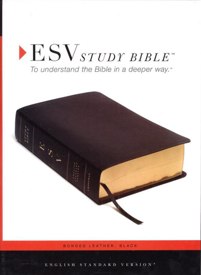 Picture of ESV Bible Study Bonded Leather Black by Crossway