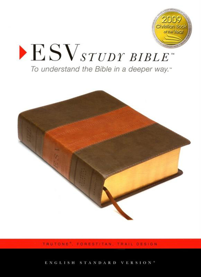 Picture of ESV Bible Study Trutone Forest Tan Trail Design by Crossway