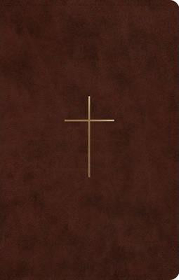 Picture of ESV Bible Ultrathin Trutone Brown Cross