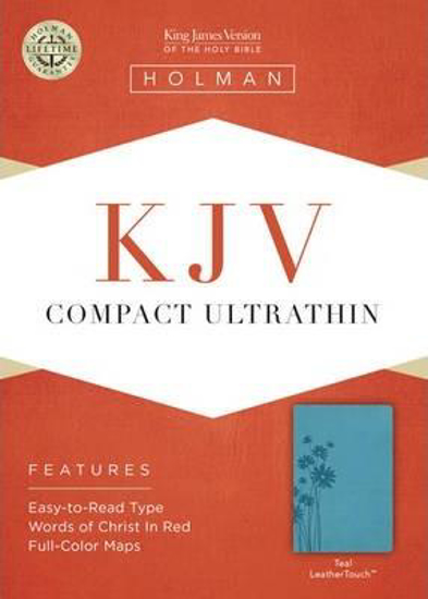 Picture of KJV Bible Compact Ultrathin Leathertouch Teal