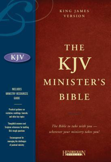Picture of KJV Bible Minister's Genuine Leather Burgundy