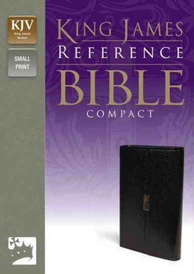 Picture of KJV Bible Reference Compact Bonded Leather with Flap Black