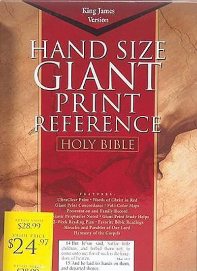 Picture of KJV Bible Reference Giant Print Simulated Leather Black
